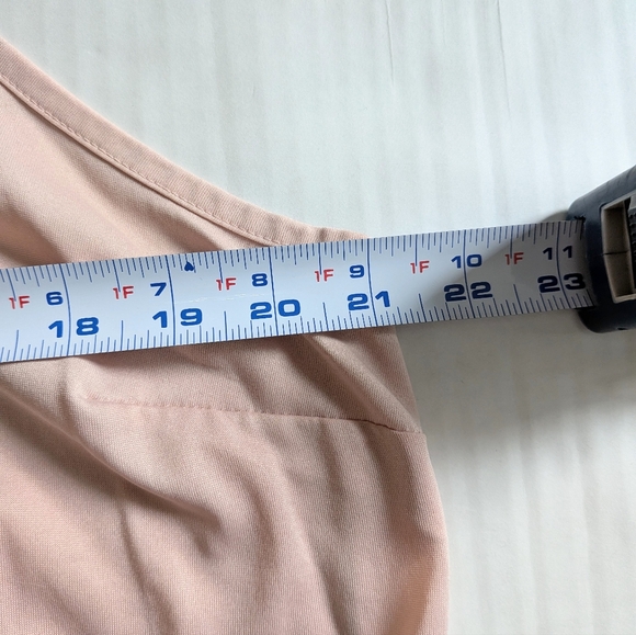 Pink Blouse with Built-in Spaghetti Strap Tank Top Women's 1X - Picture 10 of 14